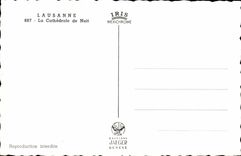 Suisse Lausanne CPA La cathedrale de nuit