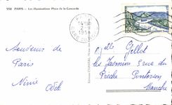 Paris CPA the illuminations Places Harmony