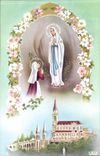 Lourdes MODERN CARD Appearance and the basilica