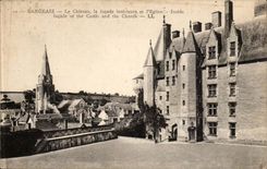 Langeais CPA das Schloss die Innenfront der Kirche