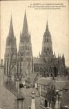 Bayeux CPA die Kathedrale (zusammen) Tours des Westens (11) errichtete durch Odonbruder von William den Eroberer