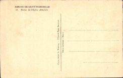 CPA Abbey of Saint Wandrille Ruins of the church