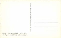 Die Spitze Pyrenees-CPA des Sudens von Bigorre das Observatorium