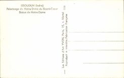 Issoudun CPA Pilgerfahrt unserer Dame der Sacring-Herz-Statue von unserer Dame