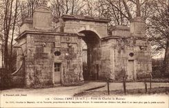 Castle of Anet CPA Gate of Charles the bad one