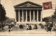 Paris CPA der Madeleine und die konigliche Strasse