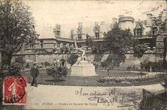 Paris CPA Museum and public garden of Cluny