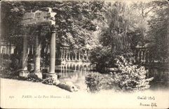 Paris CPA the park Heap