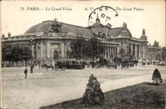 Paris CPA the large palate (nice shot soldiers militaria barouche)