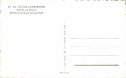 Der grosse chartreuse MODERNE KARTE Eingang der Wuste Strasse von St Laurent der Brucke