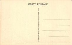 Paris CPA Panorama on the Seine taken towards the Eiffel Tower