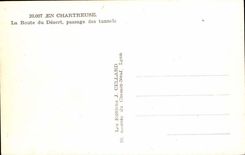 In der Chartreuse MODERNEN KARTE die Strasse des Wustendurchganges der Tunnels