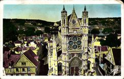 CPA Vernon the cathedral Stained glasses Renaissance Keep