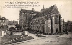 Mans CPA the cathedral St Julien the nave