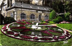 Mans MODERN CARD the flowered clock