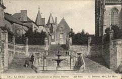 The mans CPA monumental Staircase and Scarron house