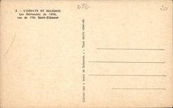 Solesmes CPA Abbey buildings of 1896 seen island Saint Clement