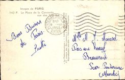 Paris CPA der Ort der Harmonie gesehen von Tileries