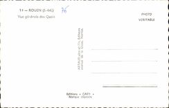 Rouen MODERN CARD View of the quays