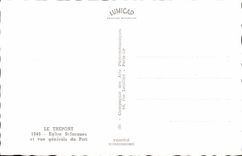 Treport MODERNE KARTE Kirche-Str Jacques und Ansicht des Hafens