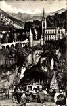 Lourdes - the Basilica and the Miraculous Cave - CPA