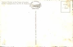 England - England - Yeoman Warder At the Tower off London - CPA