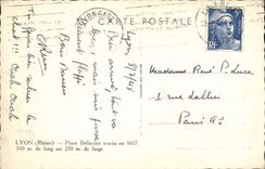 Lyon - Bellecour Spuren in 1617 310 m-Lange auf 230 m legen ausgedehnt - CPA