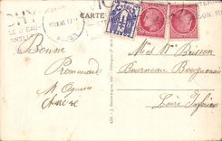 Royat - Old man Picturesque Royat Street - CPA