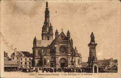 holy Anne d' Auroy - the Basilica and the Fountain - CPA
