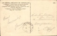 Small the Table of Versailles - the Sharpener bronzes famous garden of Versailles and the Floors - CPA