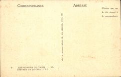 Falls of the Tarn - Castle of Caze - CPA