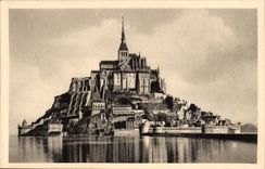 Mont Saint Michel - View southern Face has high tide - the CPA