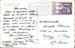 Thonon baths - Boats with the Port - CPA