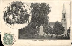 Fantasy - Children - Edouard Colony - the Church of Porge CPA