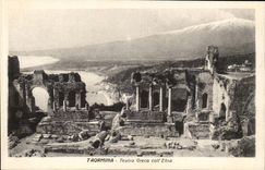 Italy Italia Taormina CPA Teatro greco coll etan