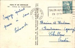 CPA Paris and its wonders Avenue of the Champs Elysees