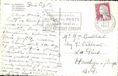 Paris MODERN CARD the Madeleine