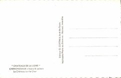 Loire ch4ateau Cheonceaux - das Schloss auf teurem - CPA