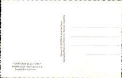 Rigny - getragen - Front ist und arbeitet - das Schloss - CPA im Garten