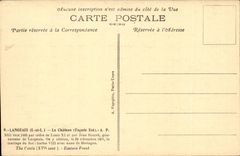 Langeais - das Schloss - Front wird uber 1465 pro Auftrag von Louis XI - CPA errichtet