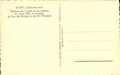 Einfassungen - Schloss der Spindel oder am 3 Juni 1937 war die Verbindung des Herzogs von Windsor und der Mrs Warfield beruhmt - CPA