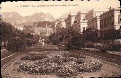 Menton - flowered Floors of the Gardens of the Casino - CPA
