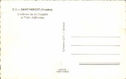 Herbot saint - Interior of the Vault and Table of offerings - CPA