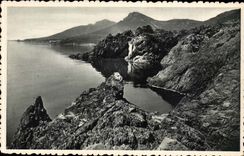 Route de la corniche d'or - Les Rochers de Trayas la pic Aurele et le Cap Roux - CPA 