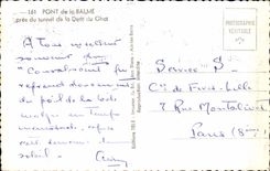 Pont de la Baume CPM close to the tunnel of the tooth of Ghat