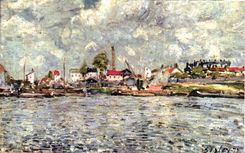 MODERNE KARTE Landschaft von banlior Sisley