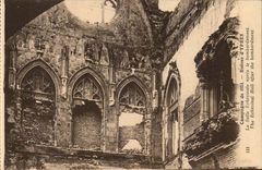 Belgium Campaign 1914 Ruins of Ypres the Echevinale room after the bombardment