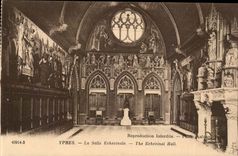 Belgium Ypres CPA the room echevinale