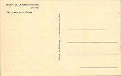 CPA Abbey of Pierre who transfers Vue on the cloister