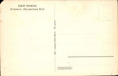 Der Rhein CPA Coblenz Deutsches Eck (baetau)